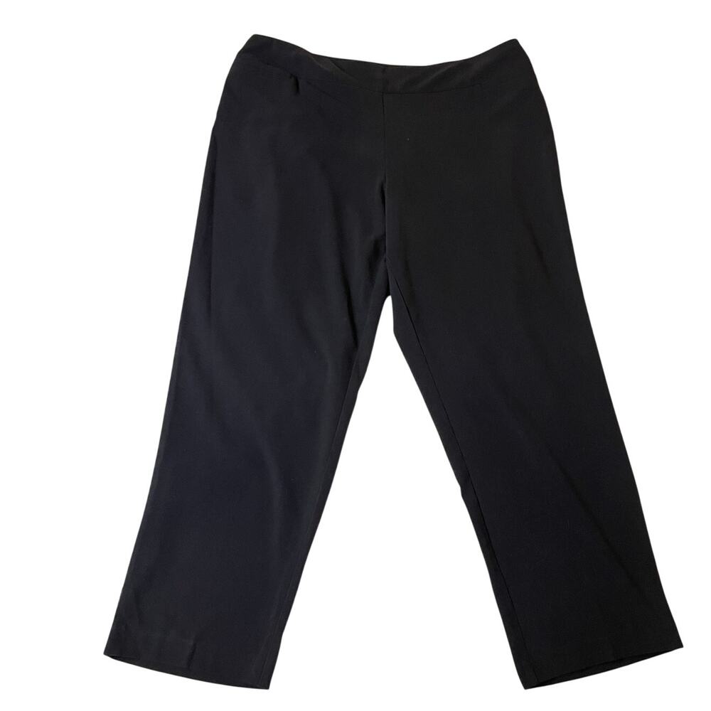 Counterparts Black Pull On Classic Trousers/ Pants Size 18W